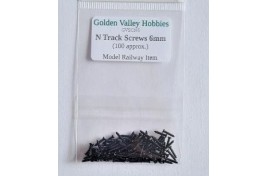 Golden Valley track screws 6mm N gauge